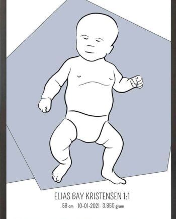Birth   Poster     Fødselsplakat     :     Tumling   Lyserød