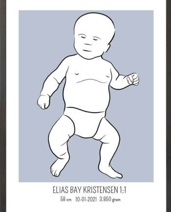 Birth   Poster     Fødselsplakat     :     Tumling   Lyserød