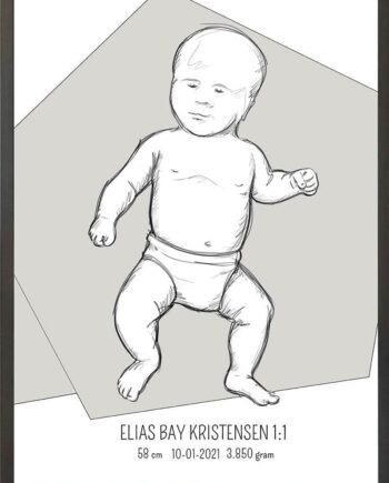 Birth   Poster     Fødselsplakat     :     Tumling   Lyserød
