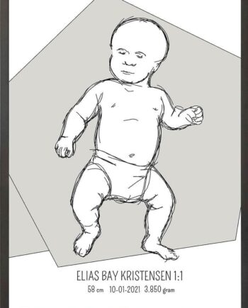 Birth   Poster     Fødselsplakat     :     Tumling   Lyserød