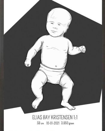 Birth   Poster     Fødselsplakat     :     Tumling   Lyserød