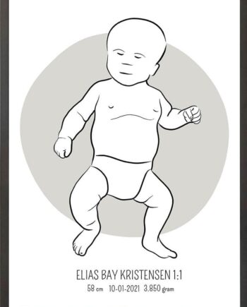 Birth   Poster     Fødselsplakat     :     Tumling   Lyserød