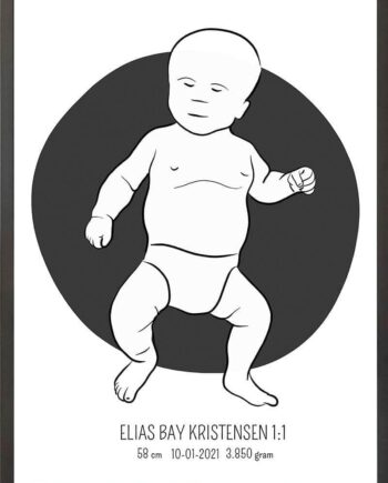 Birth   Poster     Fødselsplakat     :     Tumling   Lyserød
