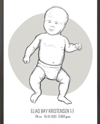 Birth   Poster     Fødselsplakat     :     Tumling   Lyserød