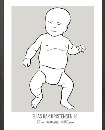 Birth   Poster     Fødselsplakat     :     Tumling   Lyserød