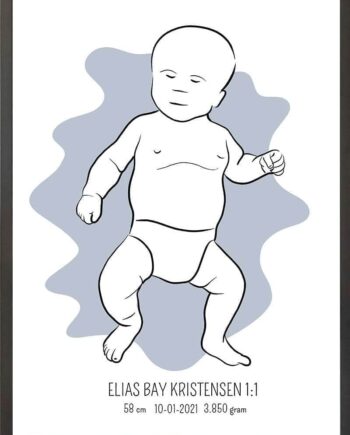 Birth   Poster     Fødselsplakat     :     Tumling   Lyserød