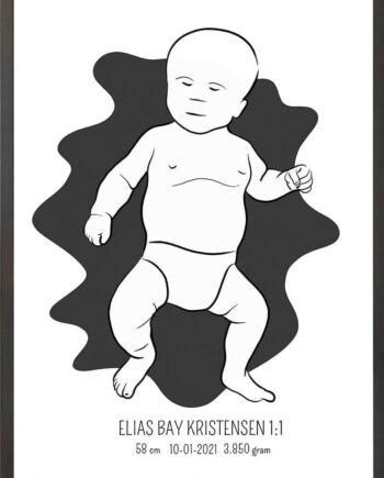 Birth   Poster     Fødselsplakat     :     Tumling   Lyserød