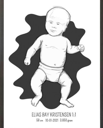 Birth   Poster     Fødselsplakat     :     Tumling   Lyserød