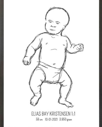 Birth   Poster     Fødselsplakat     :     Tumling   Lyserød