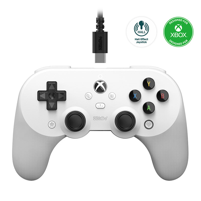 8bitdo   Pro       Kablet   Xbox   Gamepad   Hvid