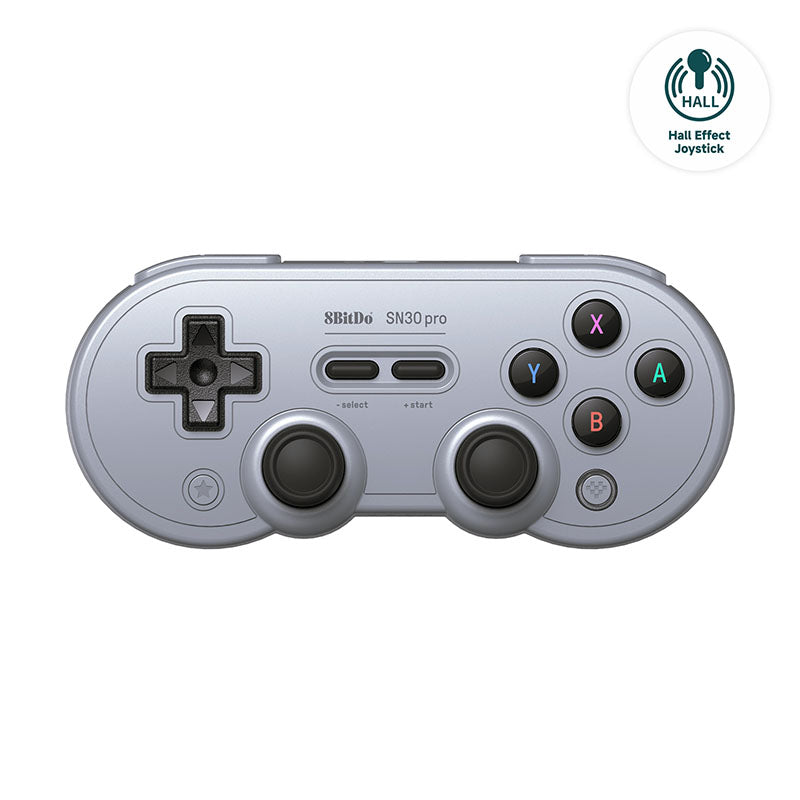 8bitdo   Sn30   Pro   Gamepad   Hall   Ed   Grå
