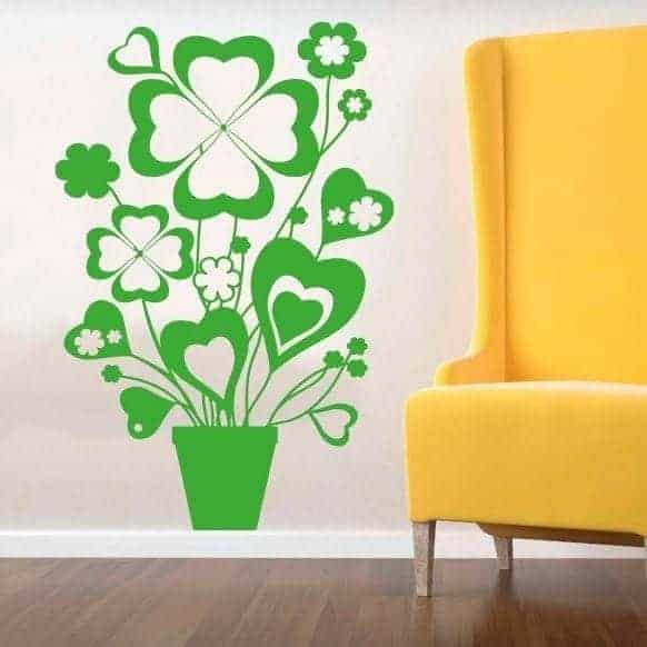 Blomster I Potte Wallsticker