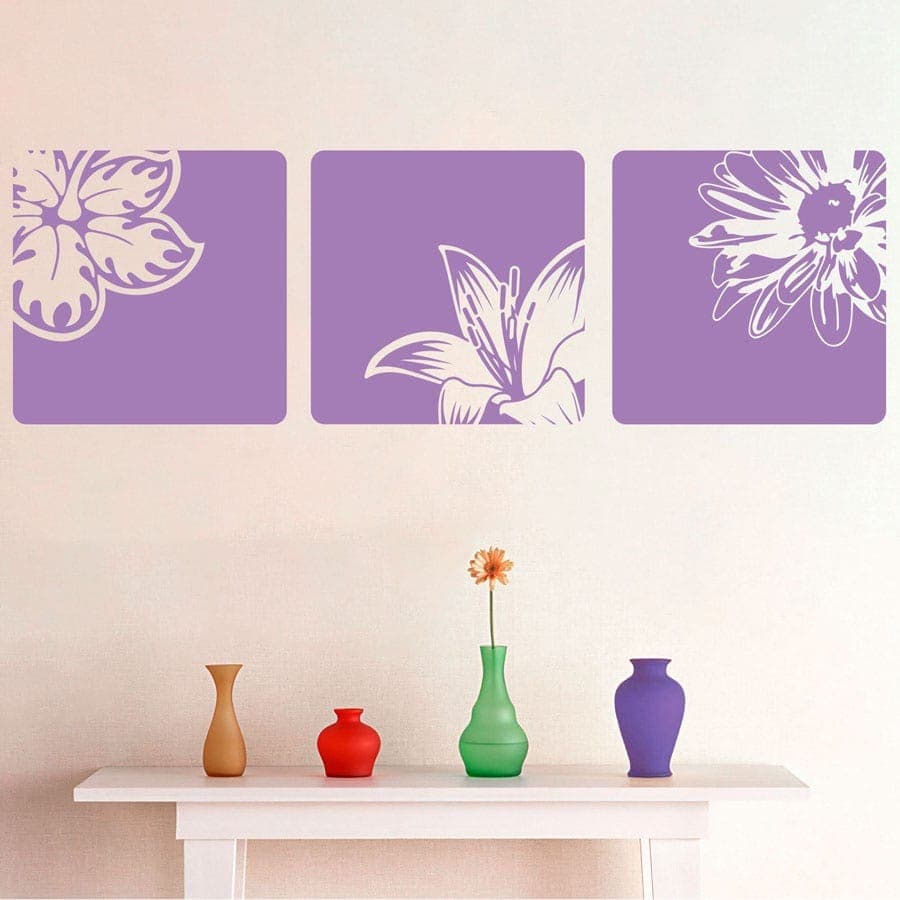 Blomsterkasser   Wallsticker