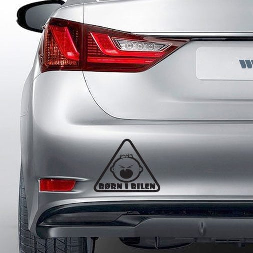 Børn I Bilen Wallsticker