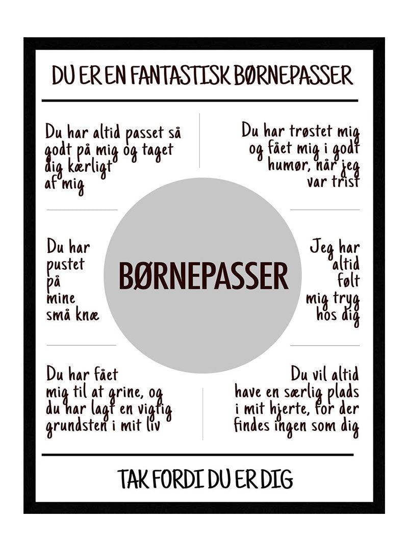 Børnepasser   Plakat