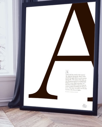 Bogstav   A - Plakat   21   X   29        A4    Kr    199  -