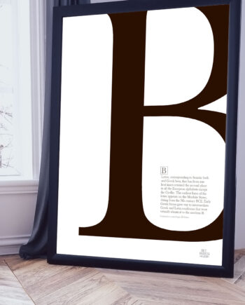 Bogstav   B - Plakat   21   X   29        A4    Kr    199  -