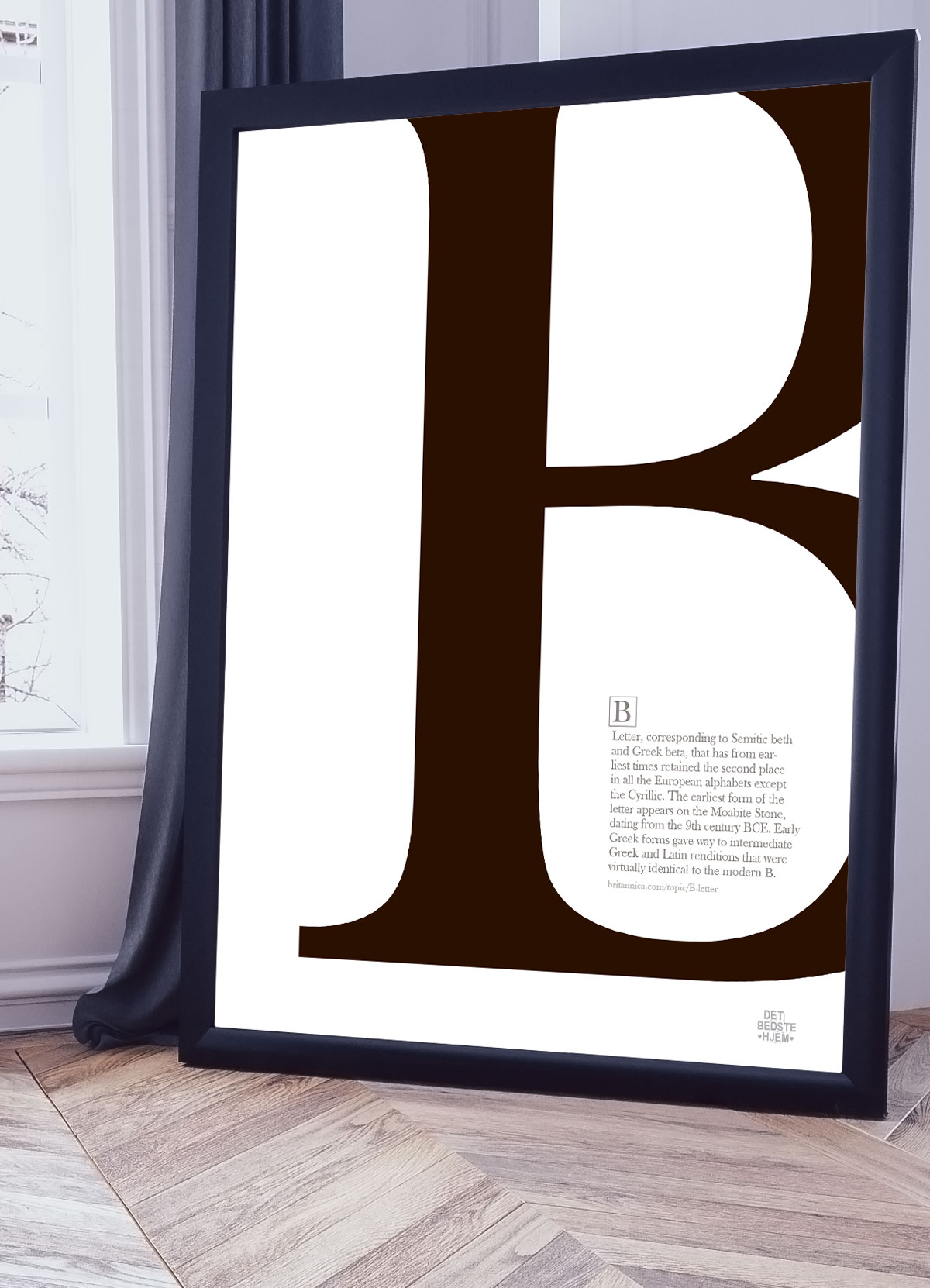 Bogstav B - Plakat 21 X 29 A4 Kr 199 -