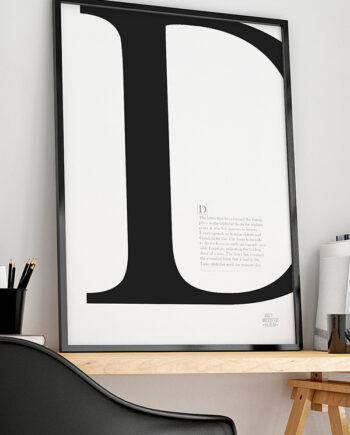 Bogstav   D - Plakat   21   X   29        A4    Kr    199  -