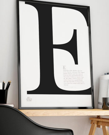 Bogstav   E - Plakat   21   X   29        A4    Kr    199  -