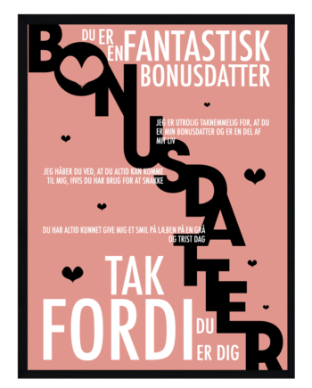 Bonusdatter   Plakat   Personlig   Plakat