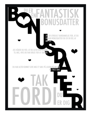 Bonusdatter   Plakat   Personlig   Plakat