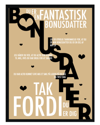 Bonusdatter   Plakat   Personlig   Plakat