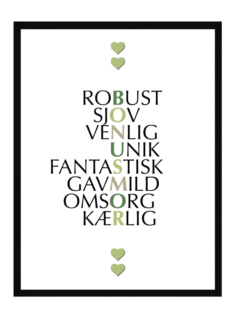 Bonusmor   Citat   Plakat