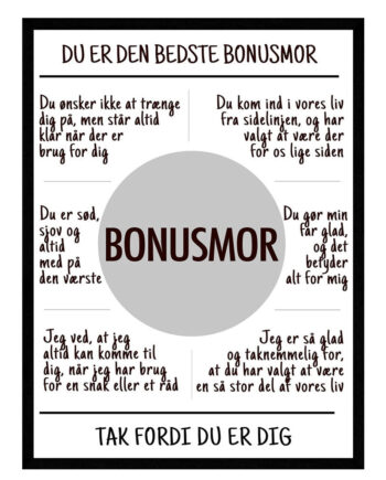 Bonusmor   Plakat