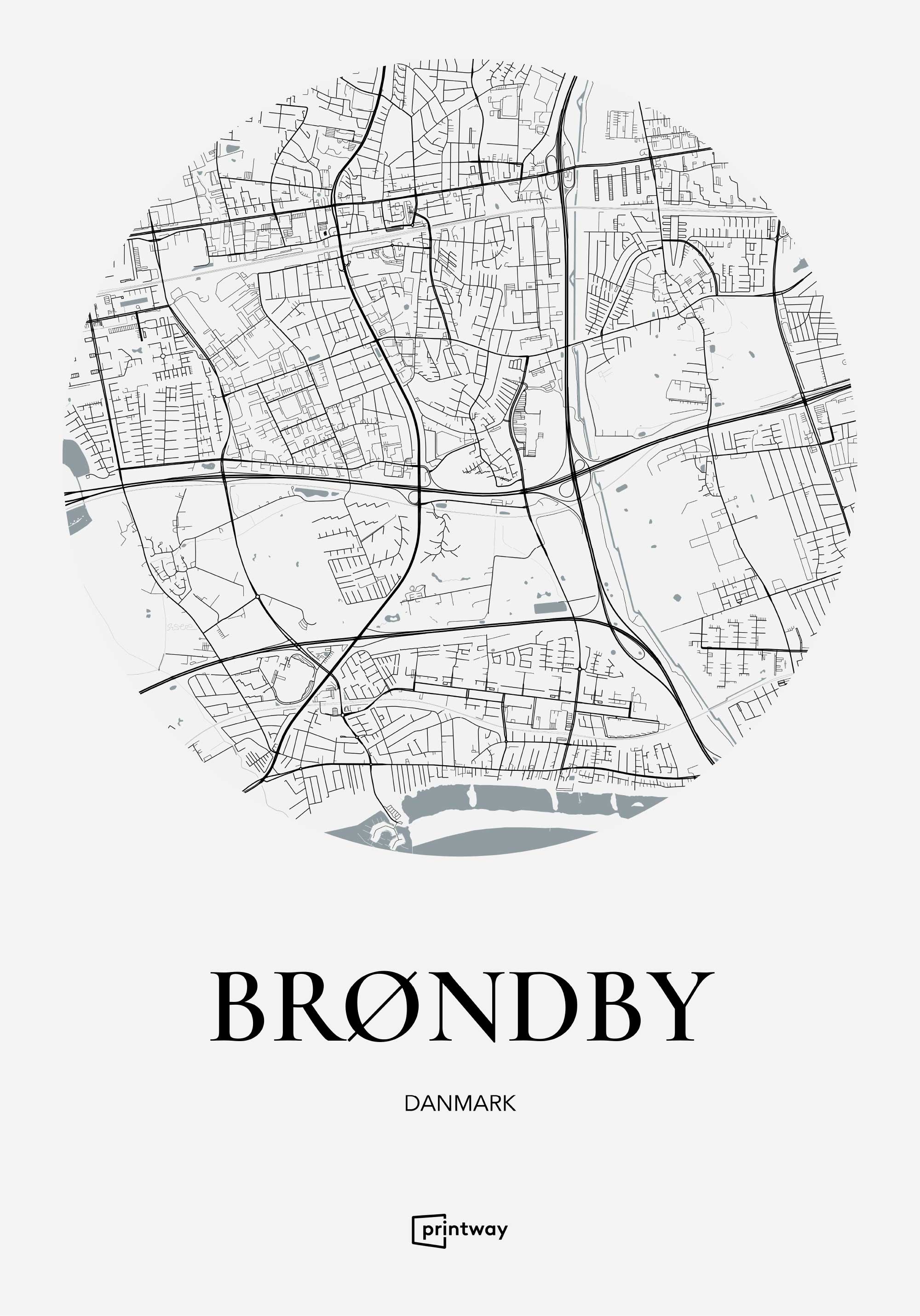 Brøndby Plakaten Hvid