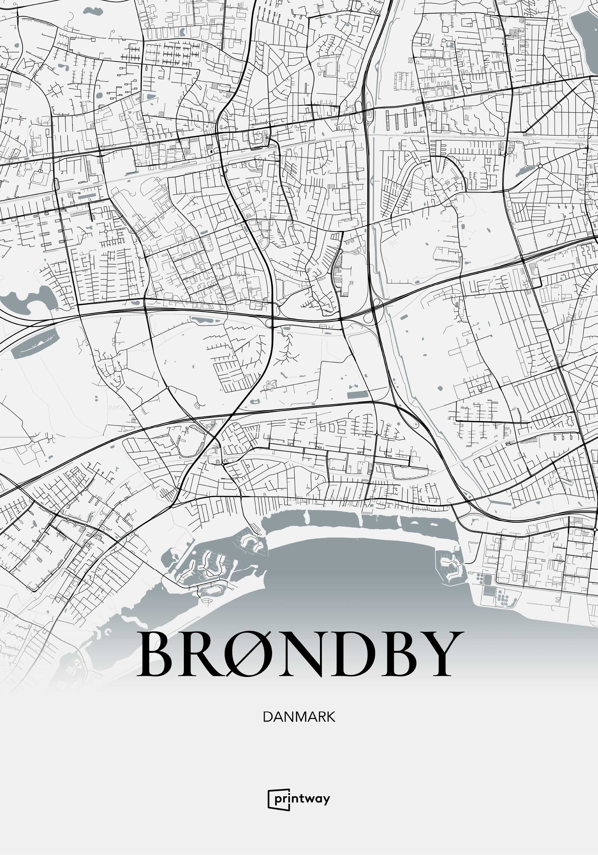 Brøndby Plakaten Hvid