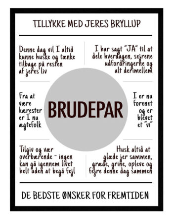 Bryllups   Plakat   Citat