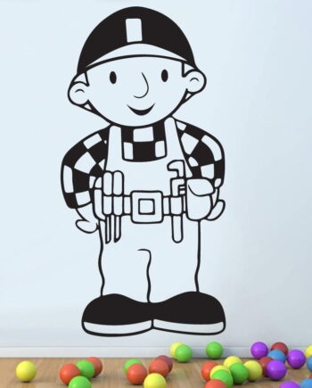 Byggemand   Bob   Wallsticker