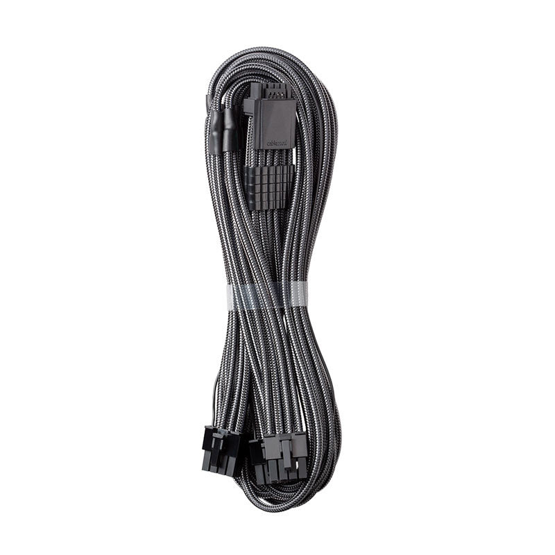 Cablemod   C - Series   Pro   Modmesh   12vhpwr   To   3x   Pci - E   Kabel   For   Corsair   60cm    Carbon   Kabelforlænger   Geekd   Dk