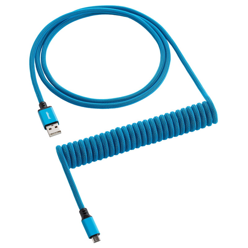 Cablemod   Classic   Coiled   Keyboard   Cable   Micro   Usb   To   Usb   Type   A    Spectrum   Blue   150cm
