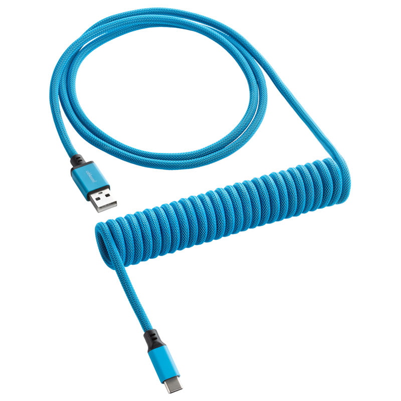 Cablemod   Classic   Coiled   Keyboard   Cable   Usb   A   To   Usb   Type - C    Spectrum   Blue   150   Cm