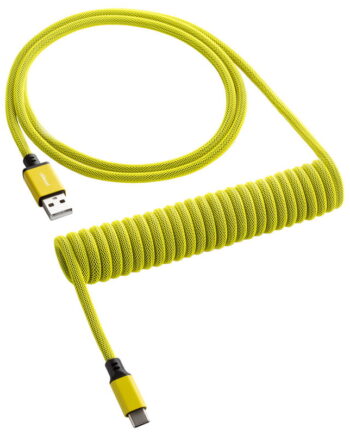 Cablemod   Classic   Coiled   Keyboard   Cable   Usb - C   To   Usb   Type   A    Dominator   Yellow   150cm   Usb   Kabler   Geekd   Dk