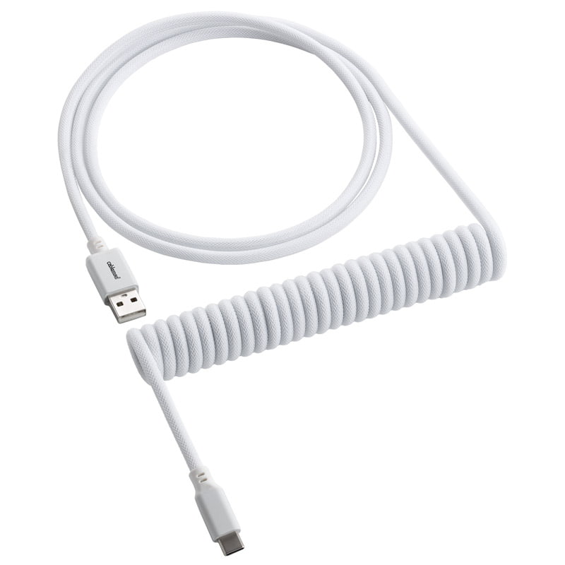 Cablemod   Classic   Coiled   Keyboard   Cable   Usb - C   To   Usb   Type   A    Glacier   White   150cm   Usb   Kabler   Geekd   Dk