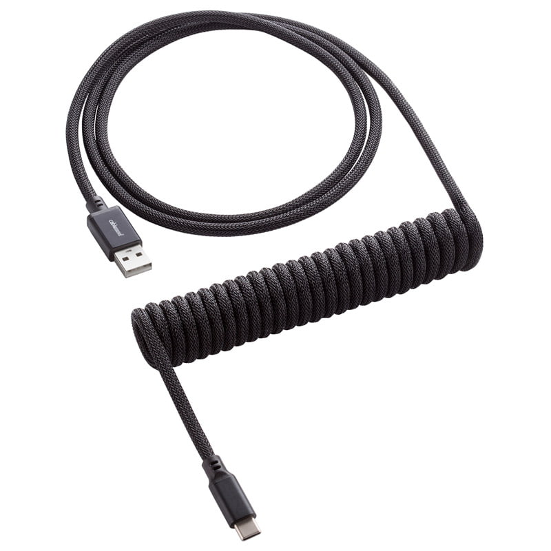 Cablemod   Classic   Coiled   Keyboard   Cable   Usb - C   To   Usb   Type   A    Midnight   Black   150cm   Usb   Kabler   Geekd   Dk
