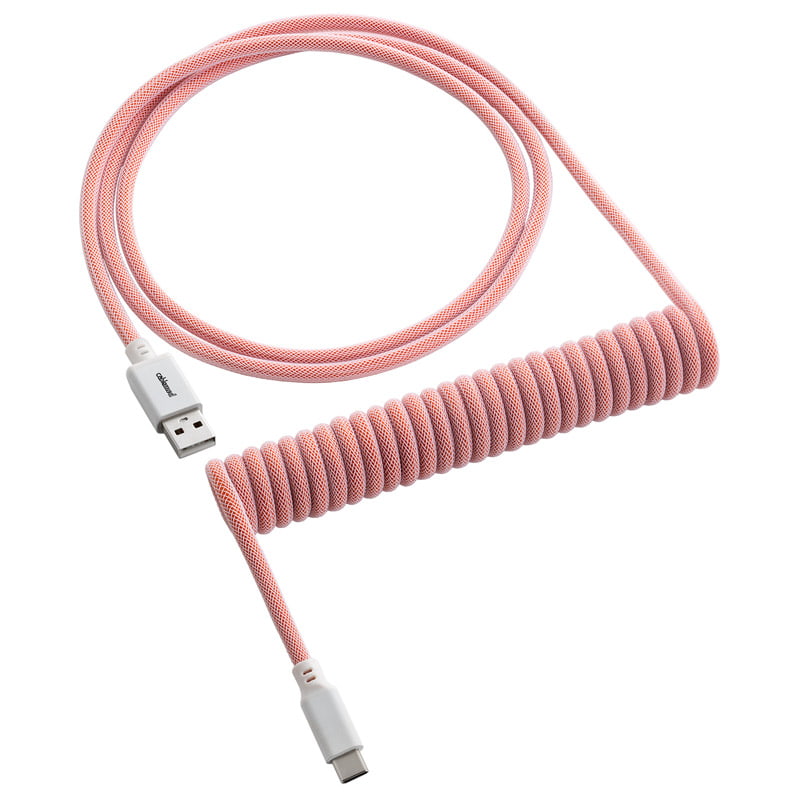Cablemod   Classic   Coiled   Keyboard   Cable   Usb - C   To   Usb   Type   A    Orangesicle   150cm   Usb   Kabler   Geekd   Dk