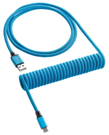 Cablemod   Classic   Coiled   Keyboard   Cable   Usb - C   To   Usb   Type   A    Specturm   Blue   150cm   Usb   Kabler   Geekd   Dk
