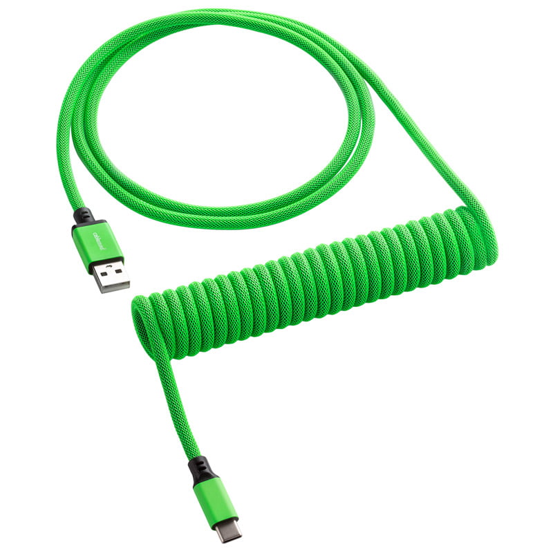 Cablemod   Classic   Coiled   Keyboard   Cable   Usb - C   To   Usb   Type   A    Viper   Green   150cm   Usb   Kabler   Geekd   Dk