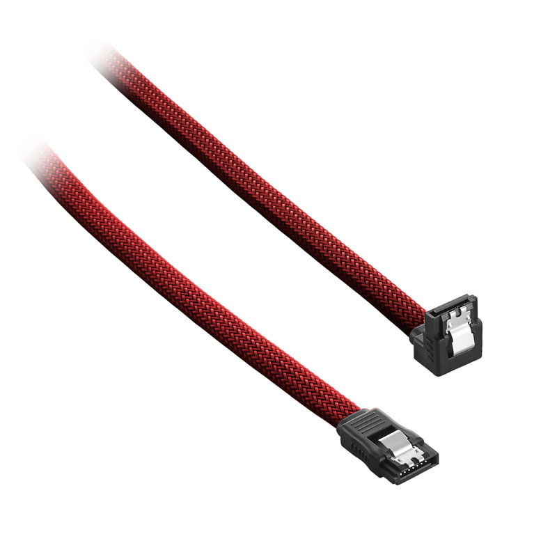 Cablemod   Modmesh   Right   Angle   Sata       Cable   30cm   Blood   Red