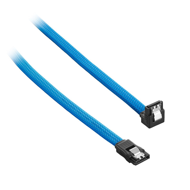 Cablemod   Modmesh   Right   Angle   Sata       Cable   30cm   Light   Blue