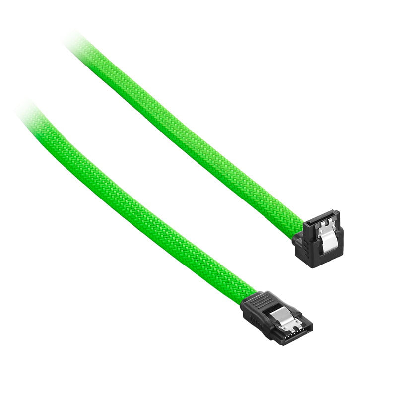 Cablemod   Modmesh   Right   Angle   Sata       Cable   60cm   Light   Green   Sata   Kabel   Geekd   Dk