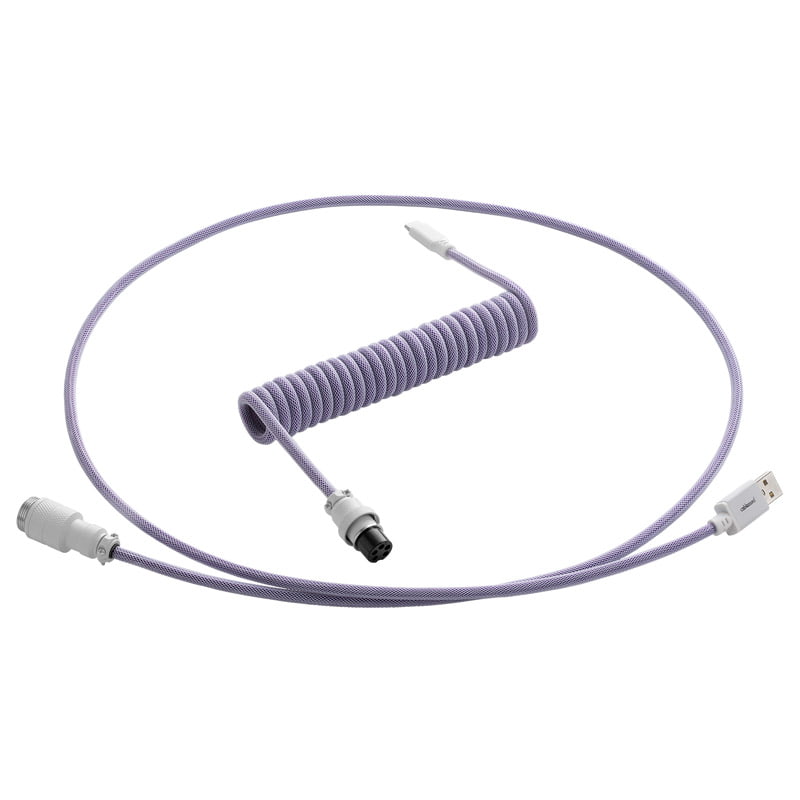 Cablemod   Pro   Coiled   Keyboard   Cable   Usb   A   To   Usb   Type   C    Rum   Raisin   150cm