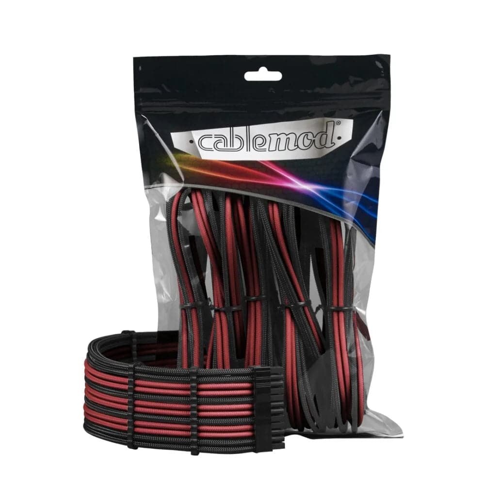 Cablemod   Pro   Modmesh   Cable   Extension   Kit   Sort   Blod   Rød   Kabelforlænger   Geekd   Dk