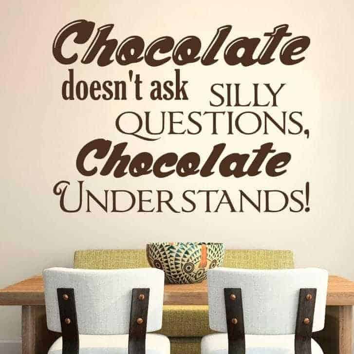 Chocolate   Understands   Wallsticker