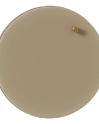 Cirkel   25   Cm    Beige   Magnetisk   Glastavle