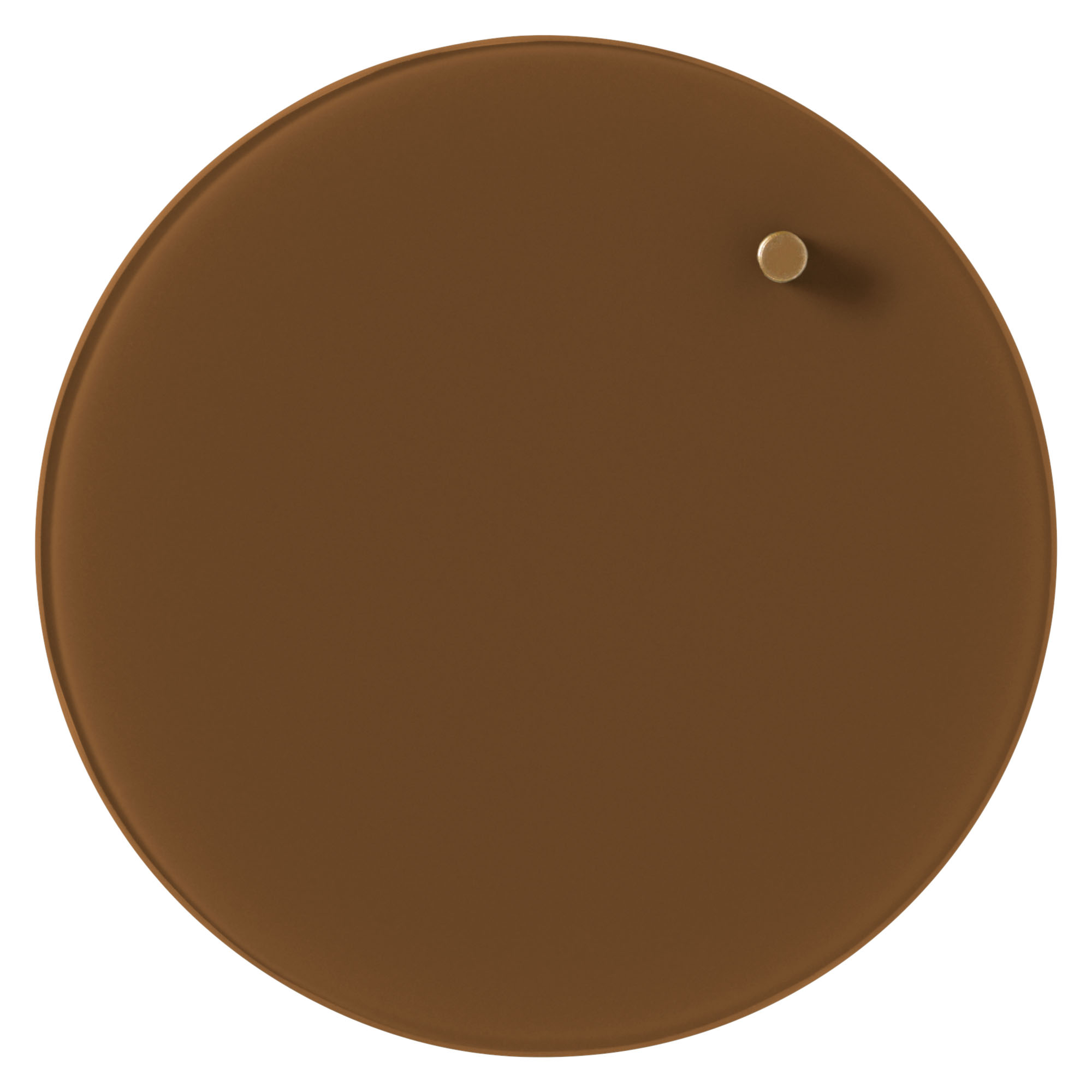 Cirkel 35 Cm Brun Magnetisk Glastavle